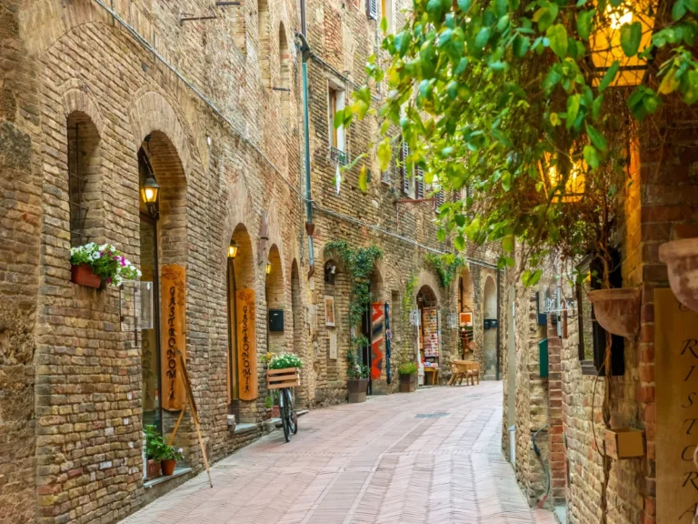 A street in the Old town of San Gimignano