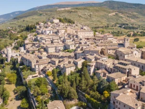 Aerial view of Spello