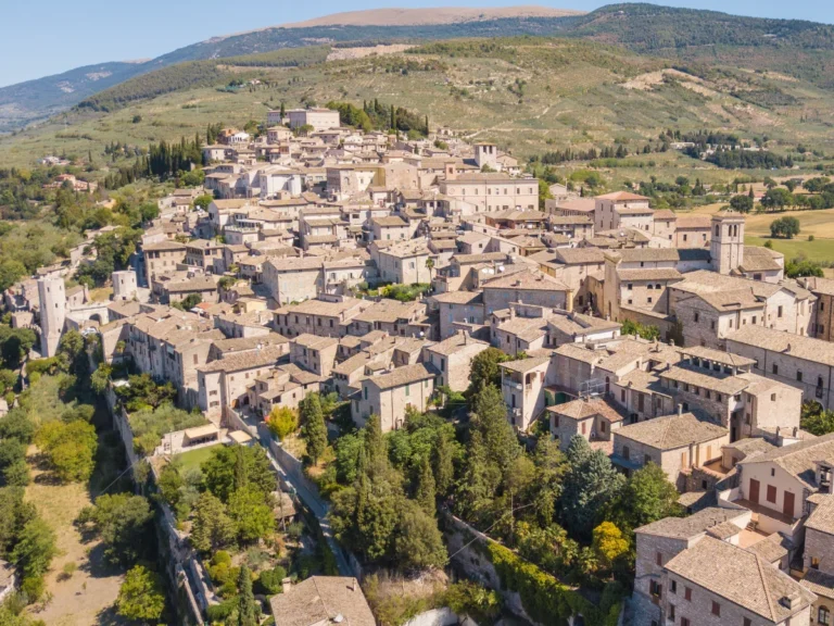 Aerial view of Spello