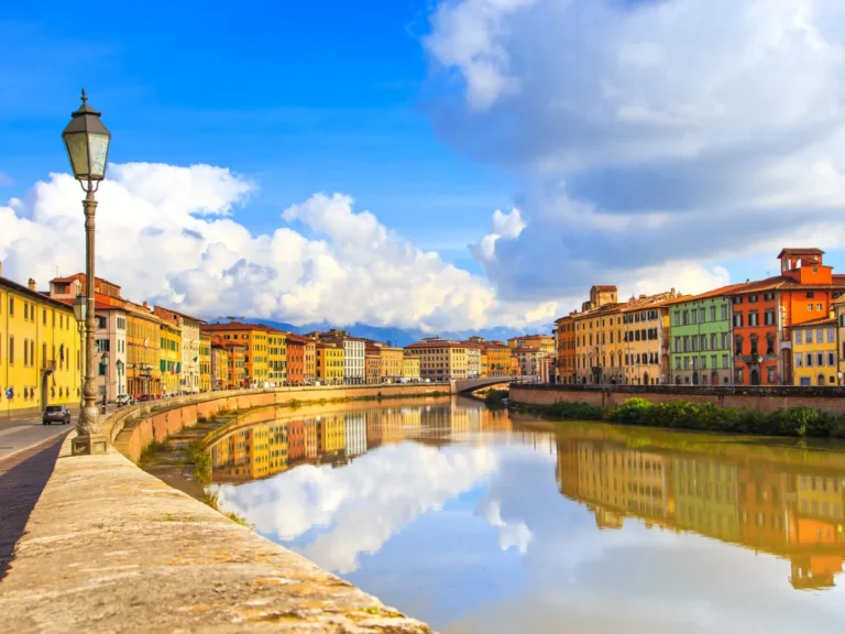 Arno river in Pisa
