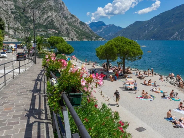 Beach in Limone Sul Garda