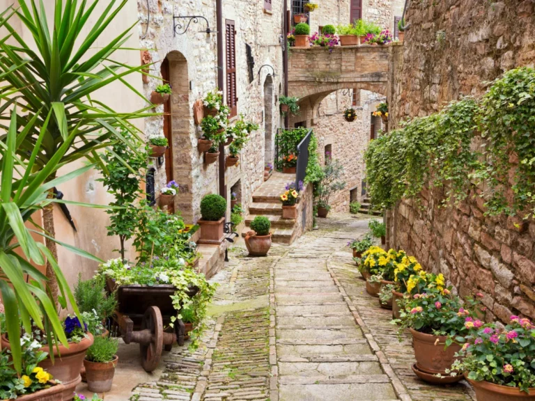 Beautiful alley in Spello