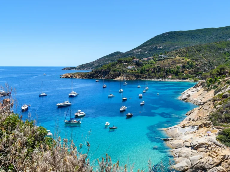 Beautiful water in the island Giglio, Italy