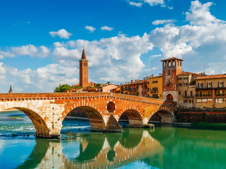 Bridge Ponte Pietra in Verona, Italy