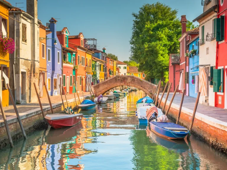 Colorful Burano island, Venetian Lagoon