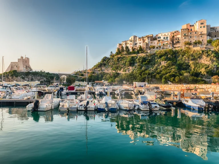 Harbor in Sperlonga in Italy