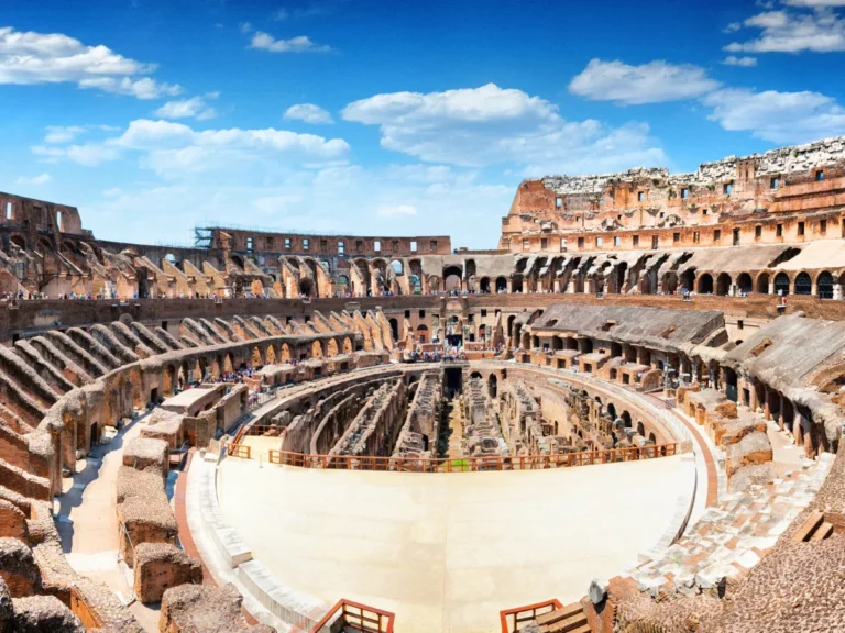 Inside the Colosseum in Rome