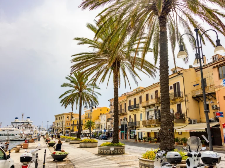 Maddalena City in Sardinia, Italy