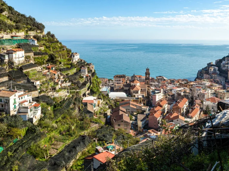 Minori is located on the Amalfi coastline in Italy