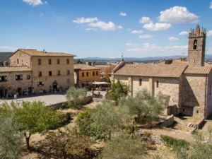 Monteriggioni during the summer