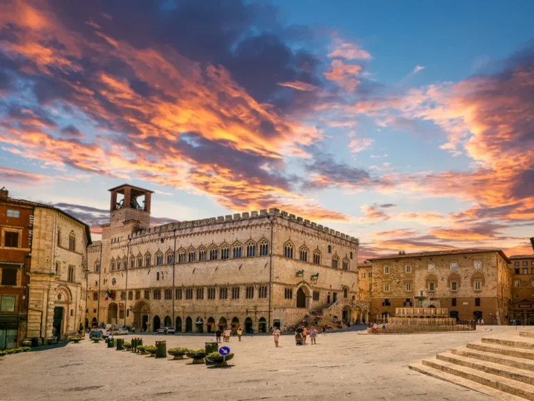 Palazzo dei Priori in the italian town Perugia