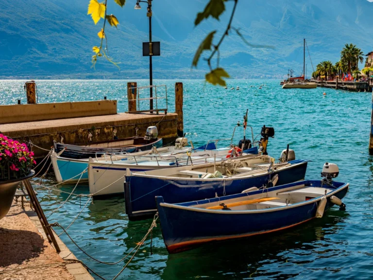 Picture from the port in Limone Sul Garda
