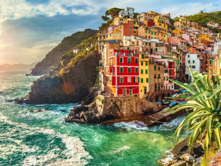 Riomaggiore in Cinque Terre, on the Italian coast