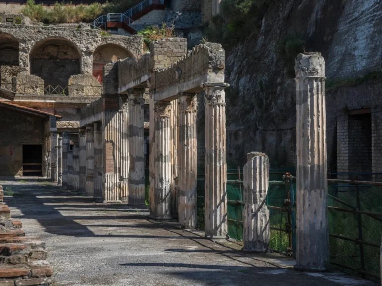 Row of Columns in the Ruins of Herculaneum