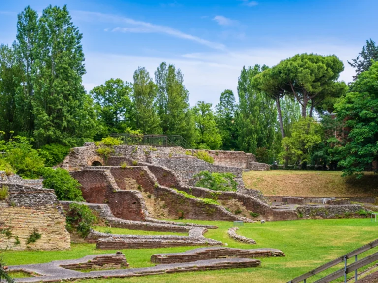 Ruins from a Roman Amphitheater in Rimini