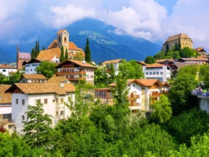 Schenna town in Italy