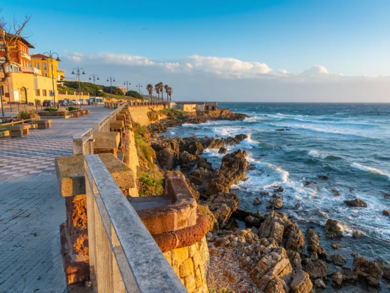 Seafront in Algero, Sardinia