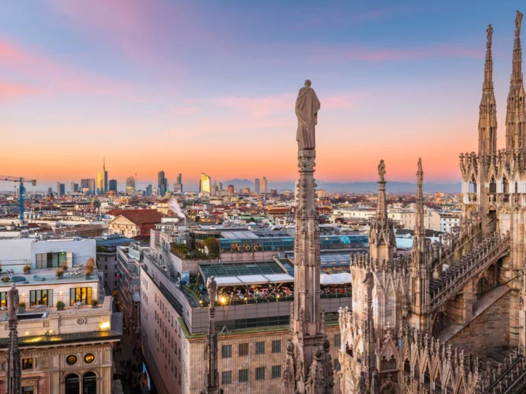 Skyline in Milan, Northern Italy