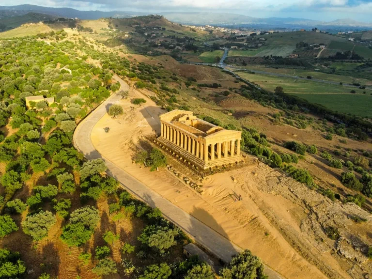 Temple of Concordia in Valley of the Temples in Agrigento, Italy