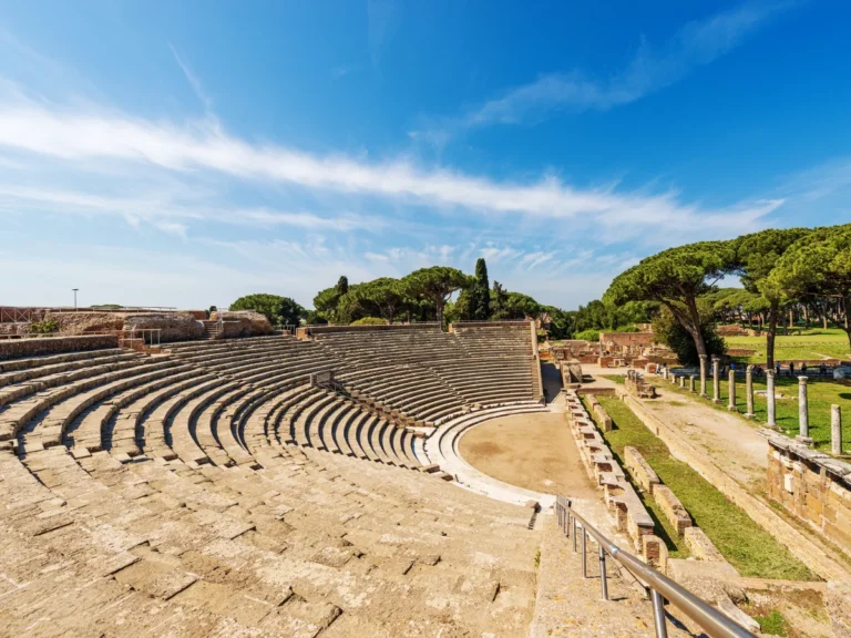 The Ancient Roman Amphitheater, Ostia Antica