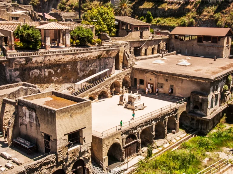 The Roman city Herculaneum in Italy