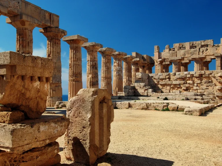 The Temple of Juno (Hera) at Agrigento in Sicily