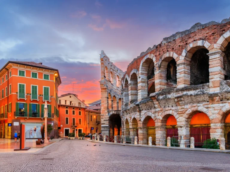 The arena in Verona is old and beautiful