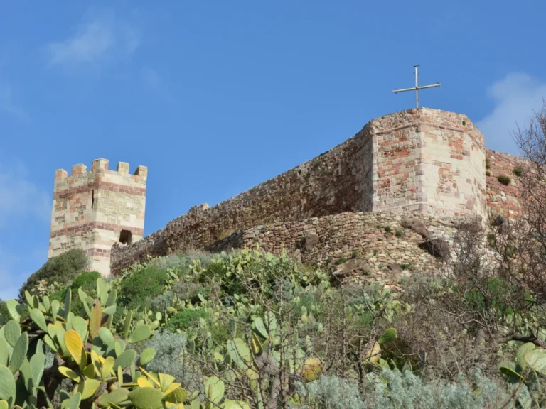 The castle at Bosa in Sardinia