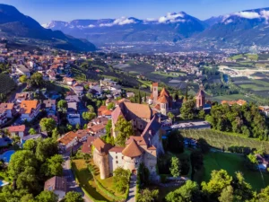 The town Schenna near Merano town
