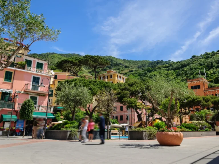 The town square in Monterosso al Mare