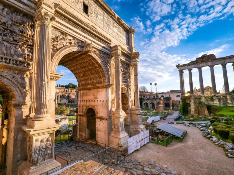 The triumph arch of Septimius Severus
