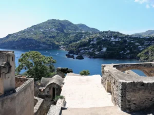 View from Aragonese castle on the Ischia Island