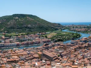 View of Boza from Castello Malaspina