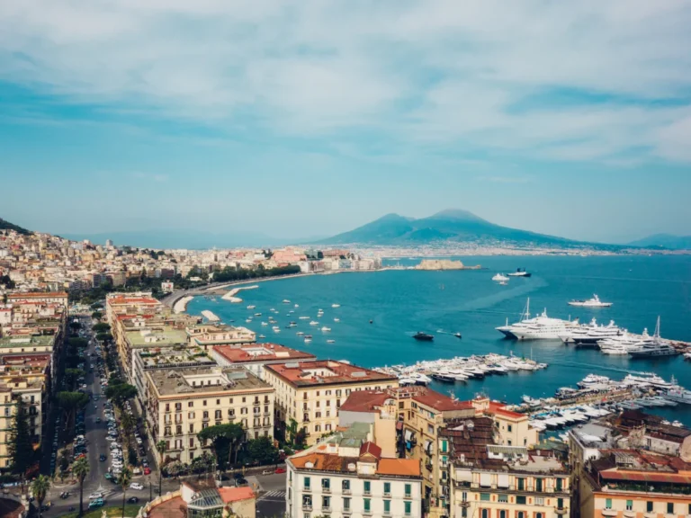 View of Naples in Italy