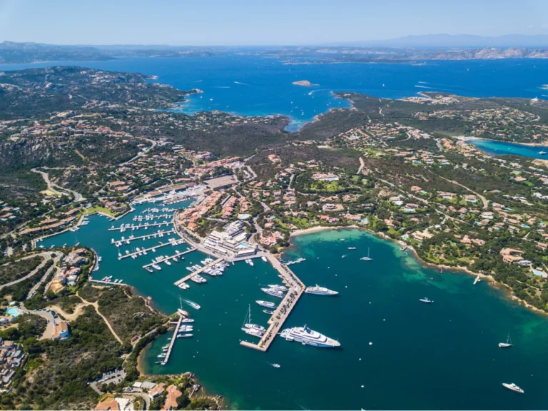 View of Porto Cervo in Sardinia, Italy