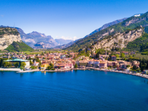 View of Torbole from the air