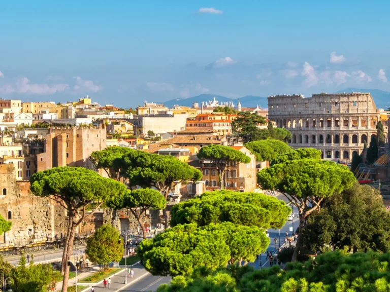 View of the Roman Colosseum