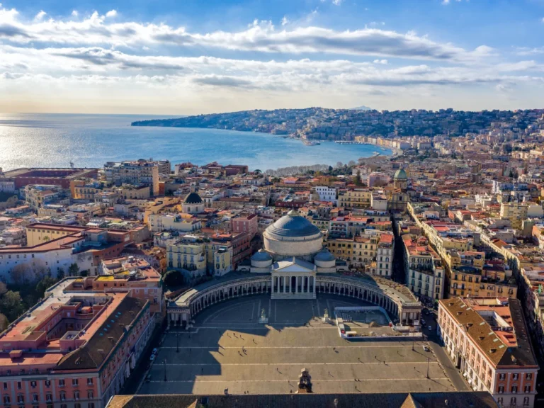 View of the beautiful city Naples