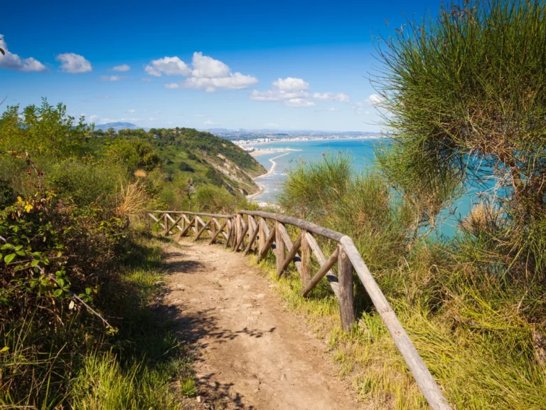 Walking over the bay of Rimini