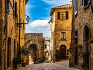 street in the Old town of Volterra