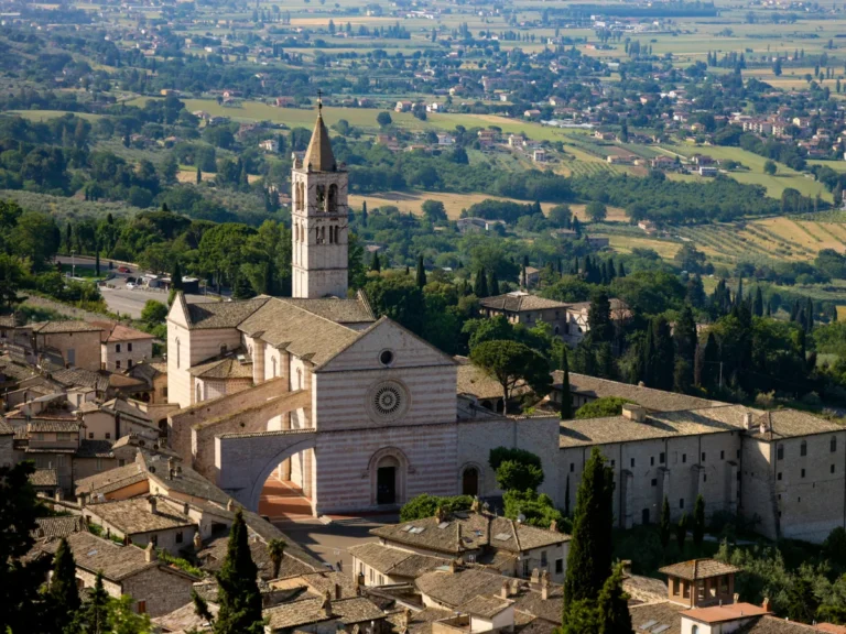 Aerial view of Assisi