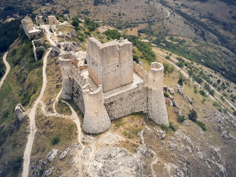 Aerial view of Rocca Calascio, Italy