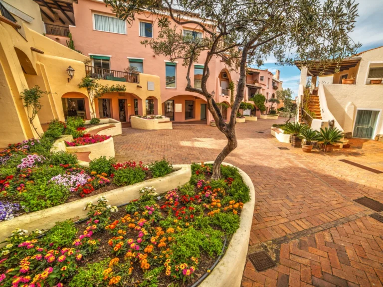 Beautiful street in Porto Cervo, Sardinia