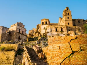 Craco is a famous ghost town in Italy