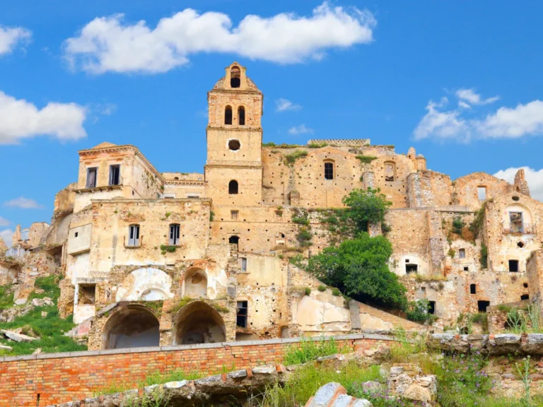 Craco is an abandoned town in Italy
