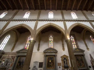 Inside the Basilica di Santa Croce, Italy