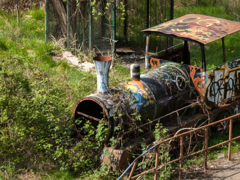 The abandoned town Consonno in Italy