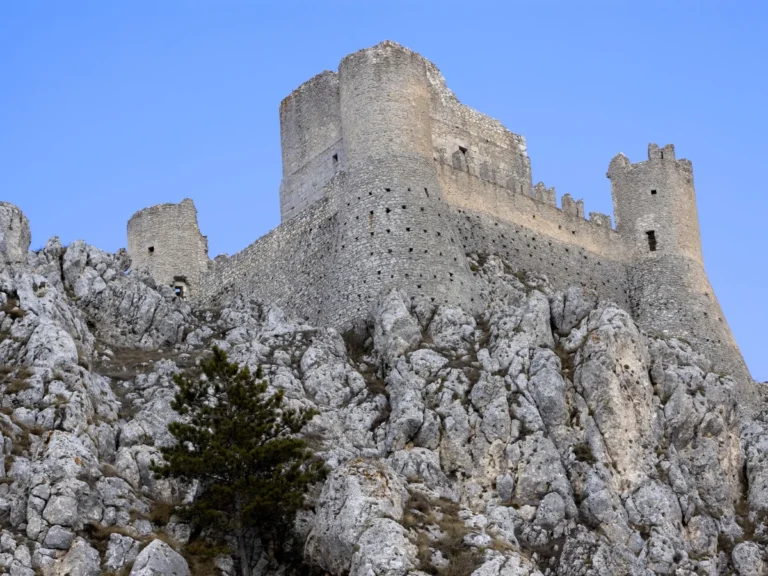 The iconic castle Rocca Calascio in Italy