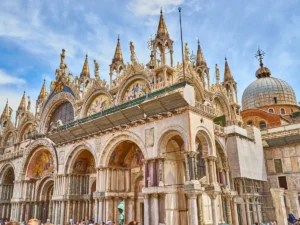 The famous St. Mark's Basilica in Venice