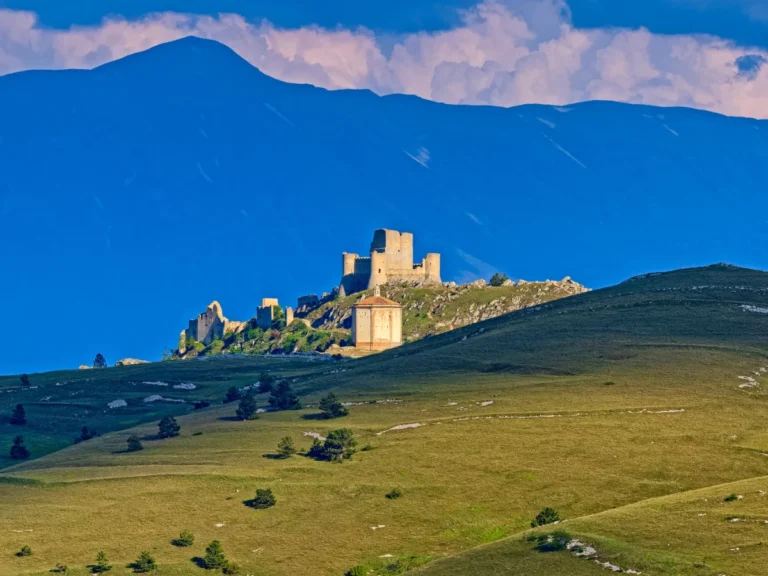 View of Rocca Calascio from distance